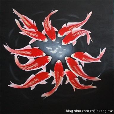 《十二红鱼》代表一年当中的十二个月,有红红火火,连年有余的寓意!