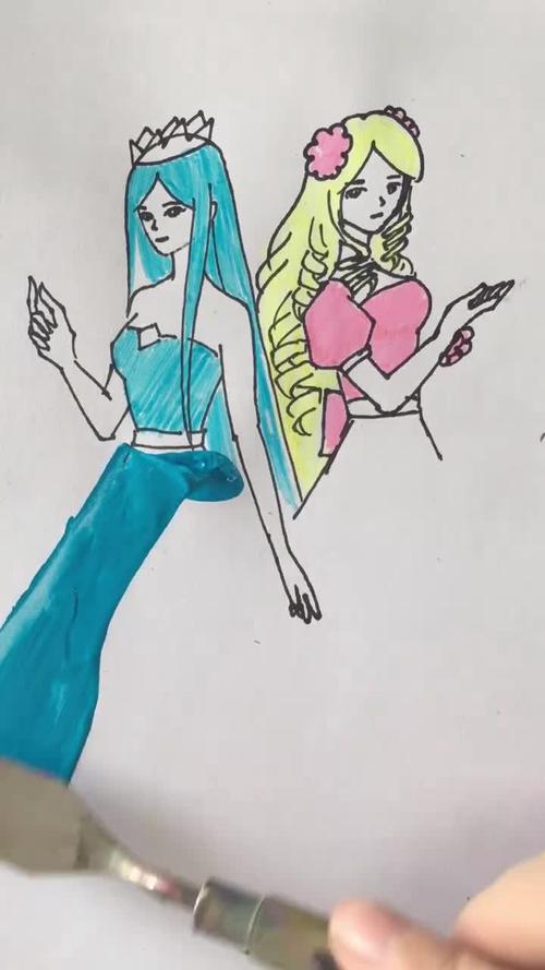 画画原来如此简单爸爸画的公主vs我画的公主