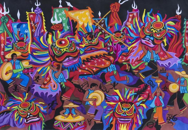 "原生态"的中国梦:200幅农民画亮相中国美术馆