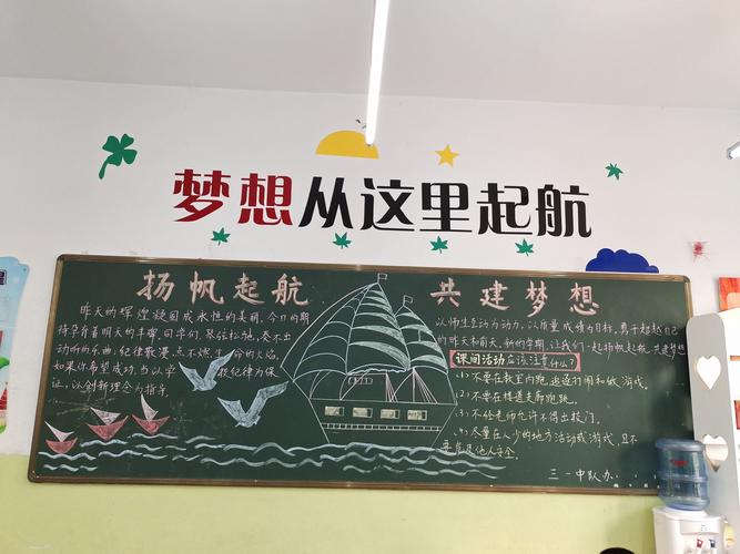 "新学期,新征程"东十里小学开展黑板报评比活动