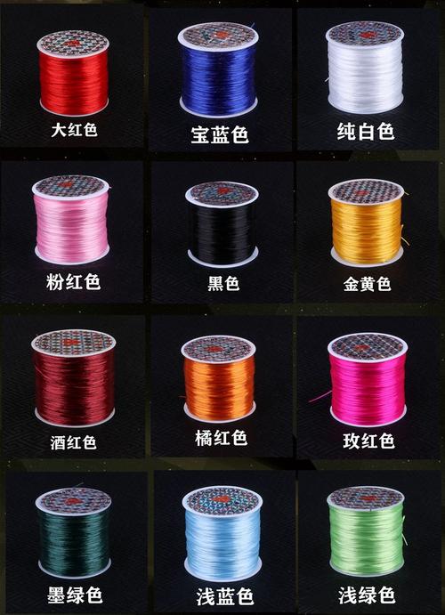 蔓筱赞扁形弹力线石榴石玛瑙串珠绳手链松紧线手串绳穿小珠子的线大