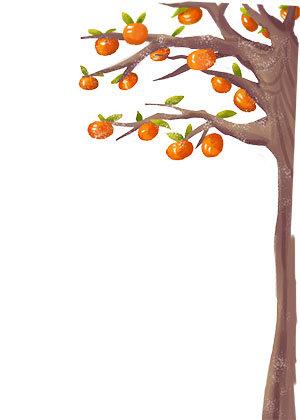 漂亮的柿子树图片