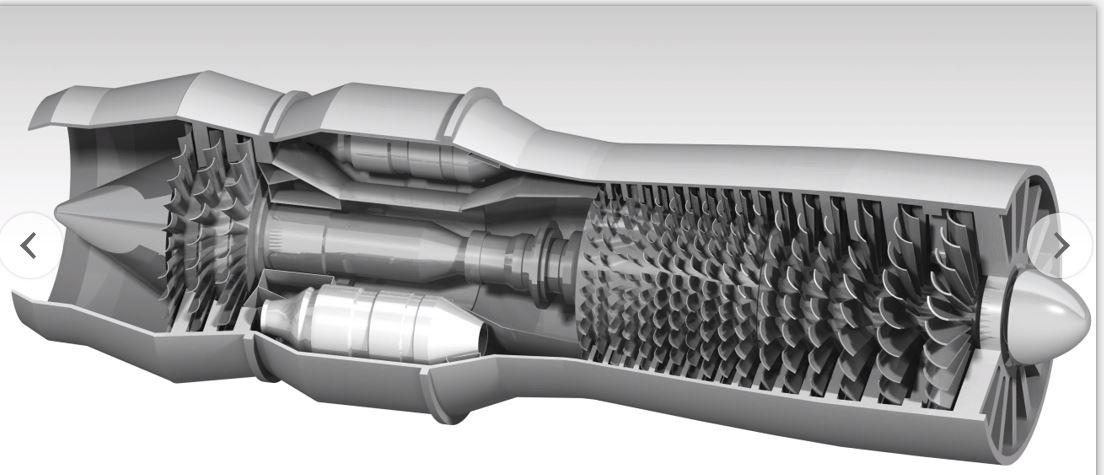 涡轮喷气发动机演示结构3d图纸 catia设计