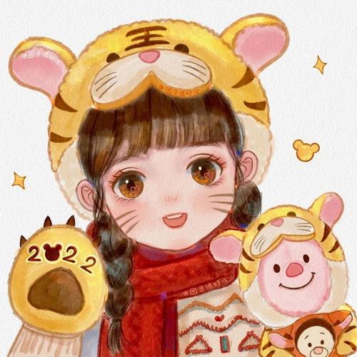 头像萌虎新年情侣头像超多希望有你喜欢的