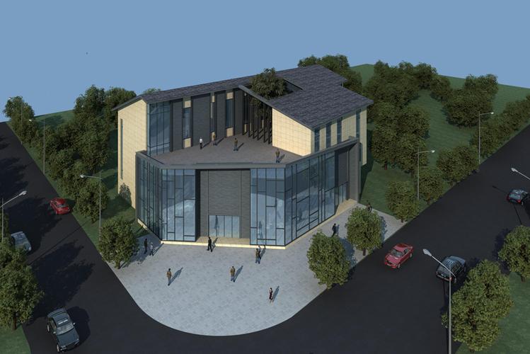 64max建筑效果图模型室外鸟瞰景观单体建筑max模型