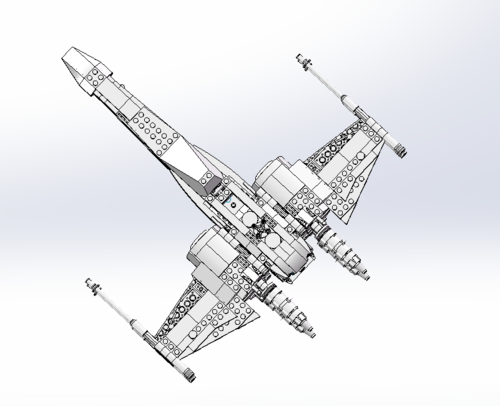 乐高拼图的战斗机设计模型套图
