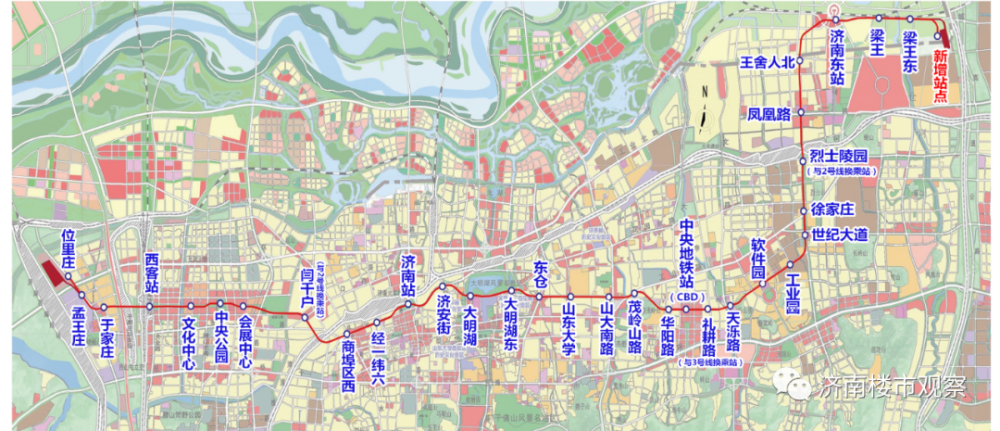 济南地铁6号线选址批前公示!连接济南西站,主城区,cbd