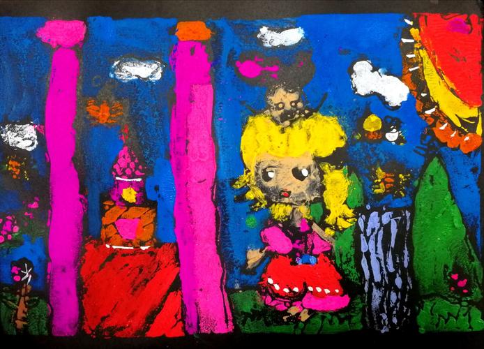 静石画室儿童套色版画