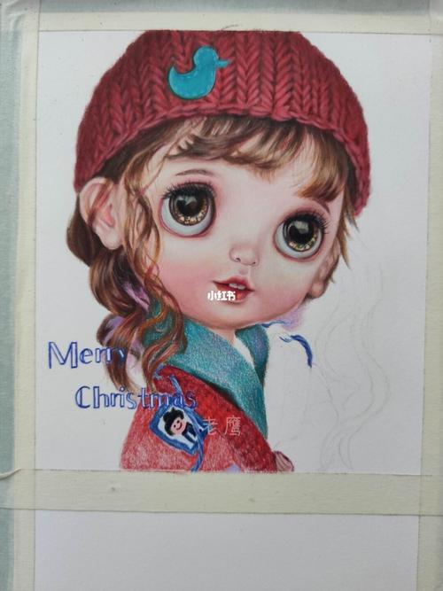 原创彩铅娃娃_彩铅_画画_圣诞节去哪玩_余生一起画画