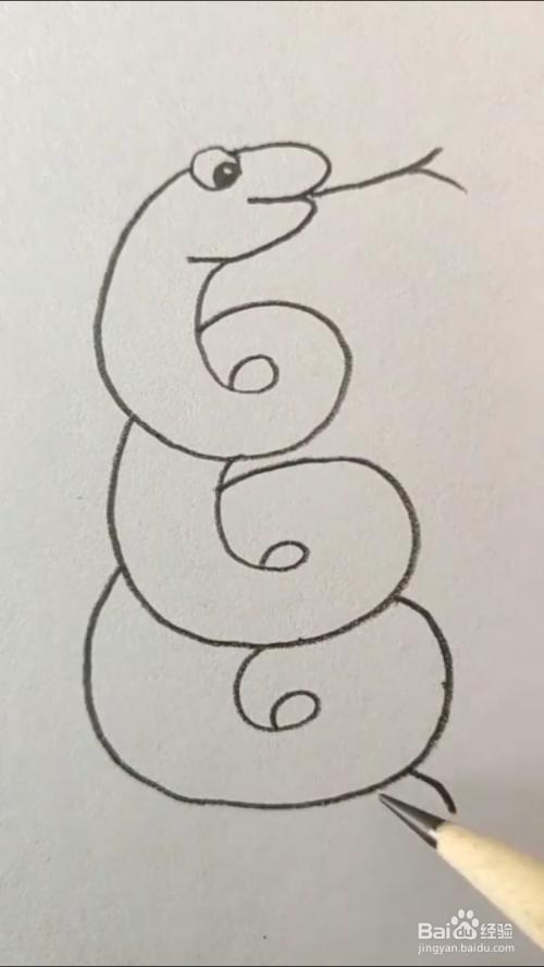 蛇的简笔画如何画?