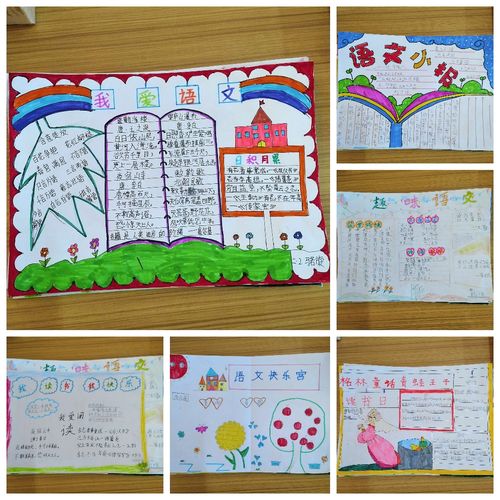 "我阅读 我快乐"二年级二班语文手抄报展示