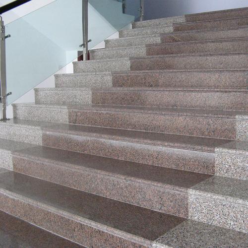 五莲花楼梯踏步板 天然花岗岩踏步板定制 北方五莲花石材直销商