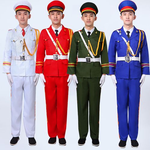 学生升旗手服装国旗班仪仗队军装礼服男女军乐队军鼓海军制服套装