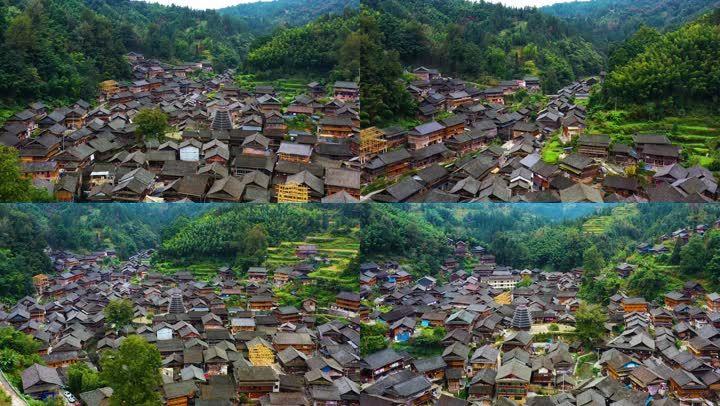 4k航拍贵州榕江大利侗寨