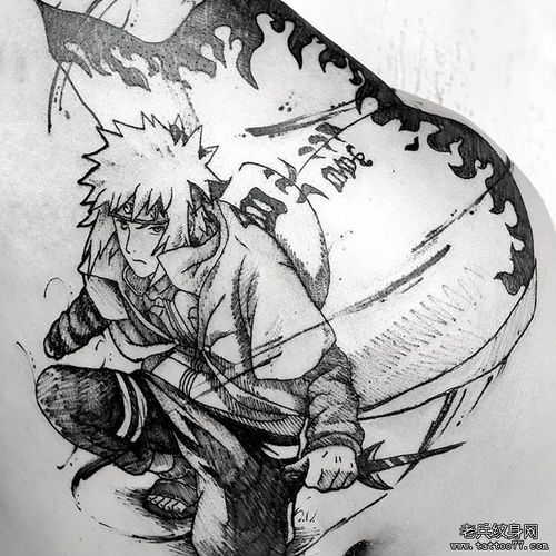 火影四代火影水门纹身图案