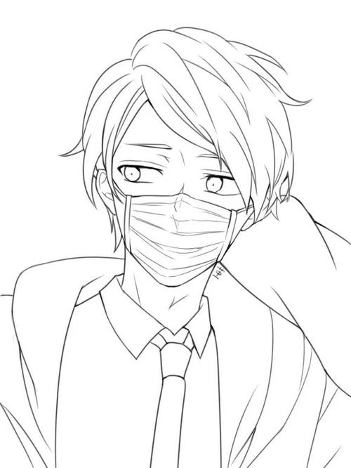 【男生】酷炫的日漫人物线稿|动漫线描