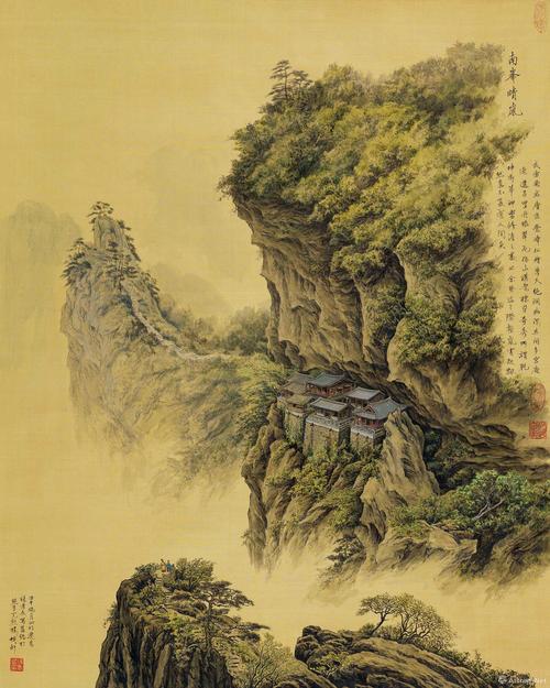 南峰晴岚_界画_张孝友作品展_张孝友在线作品_张孝友
