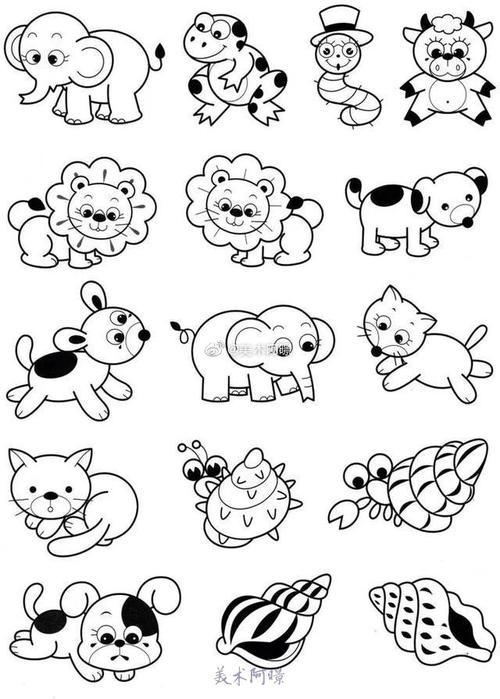 漫画,简笔卡通画##卡通画##少儿美术##儿童绘画
