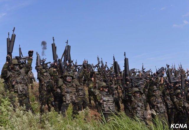 炮兵炸完步兵冲 朝鲜特种部队联合演习竟演出二战范