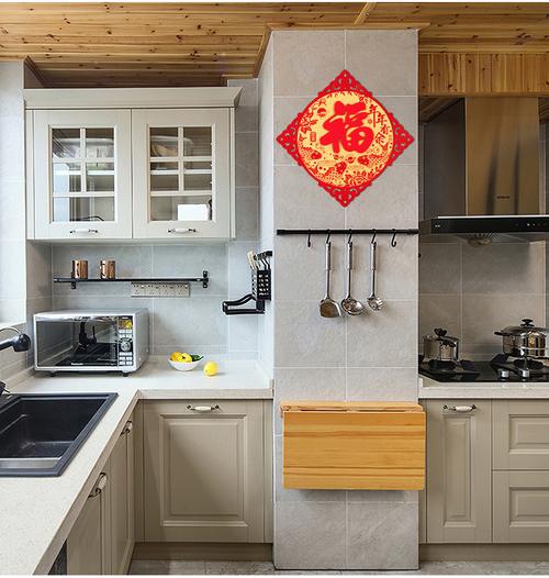 大号植绒烫金福字门贴对联福字贴立体福春节贴纸过年新年独立包装