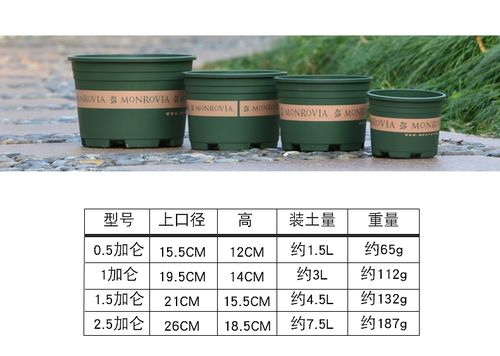 环球加仑盆 阳台大号塑料树脂绿萝多肉简约家用室内通用矮胖花盆 矮胖