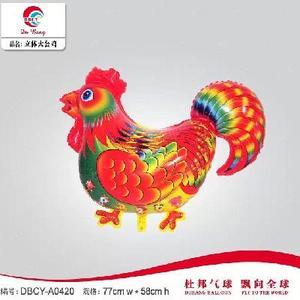 儿童玩具气球氦气球 儿童玩具 立体造型大公鸡