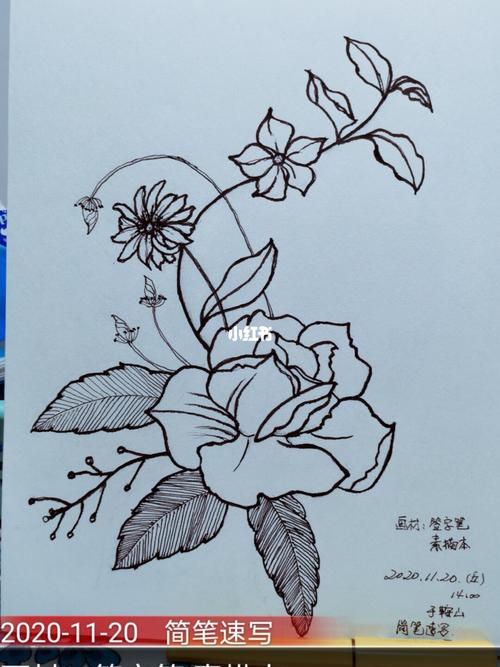 简笔速写_签字笔_素描_文化_绘画