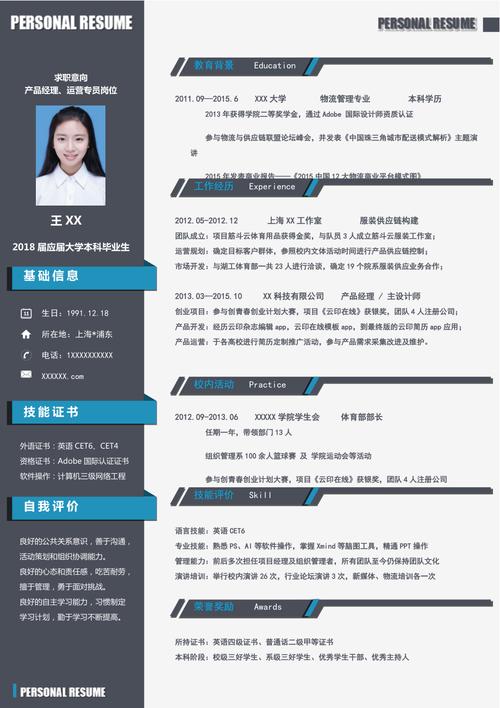 最新个人简历模板推荐