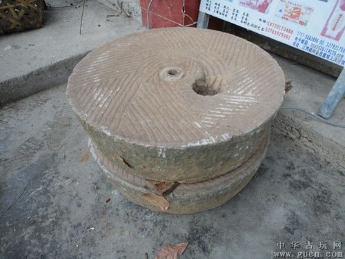 旧时磨豆腐工具石磨