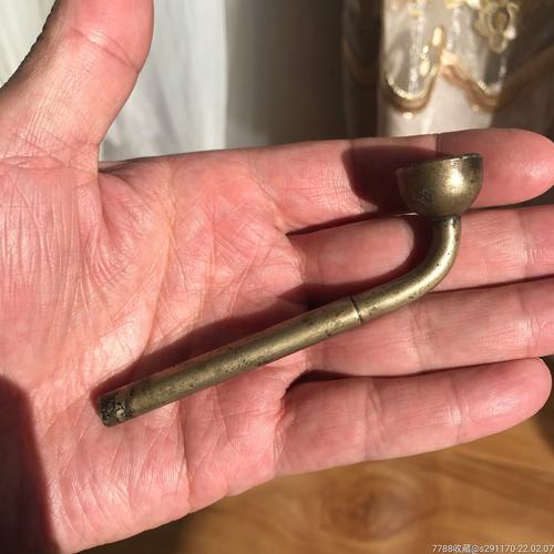 刻字白铜老烟锅烟袋锅_价格180元_第1张