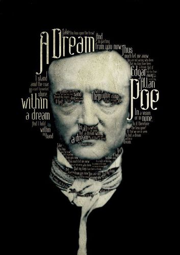 edgar allan poe #typography. so cool! the font is