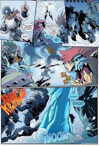 《英雄联盟》奥拉夫主题漫画 狂战士双斧砍翻整个联盟