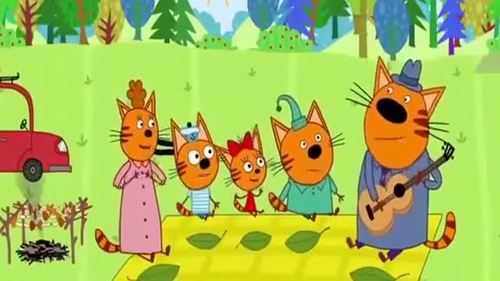 咪好一家:猫咪爸爸钻木取火,三只小猫咪帮爸爸吹气!