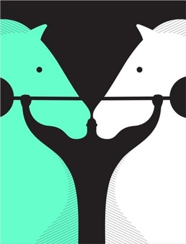 简约的正负形图形设计