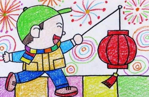 新年大吉10岁小朋友迎接新年的画作品展示