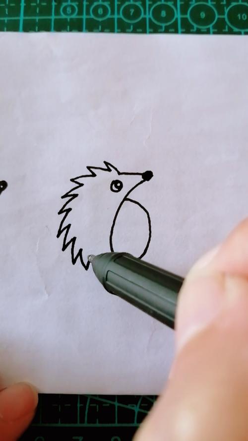 简笔画#数字简笔画,6画可爱的小刺 