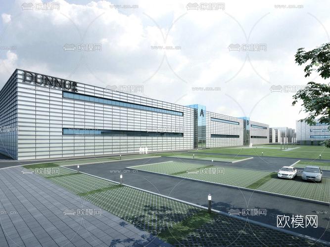厂房建筑外观3d模型下载