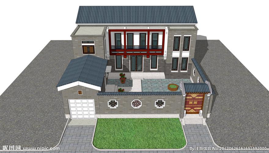 北方四合院 传统四合院 山水大宅 山水民宿 民居大宅 农家别墅 新农村