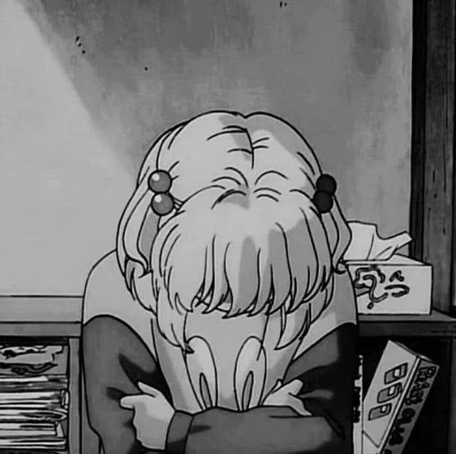 微丧61复古61可爱黑白动漫头像沙雕毒鸡汤