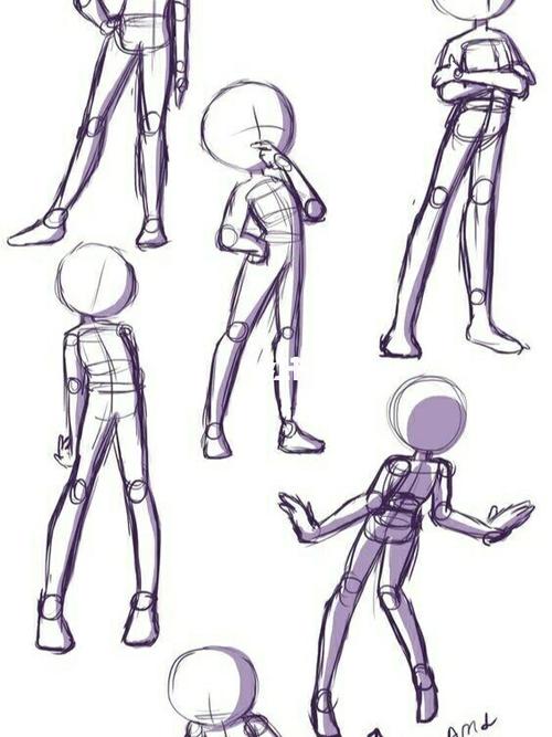 板绘|人体结构_板绘_临摹_素材_速写_插画_文化_绘画