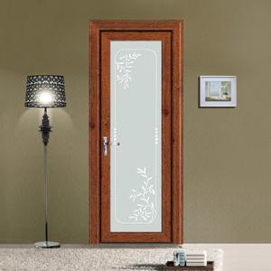 厂家直销卫生间门钢化玻璃厕所门现代简约防水铝镁合金包边平开门