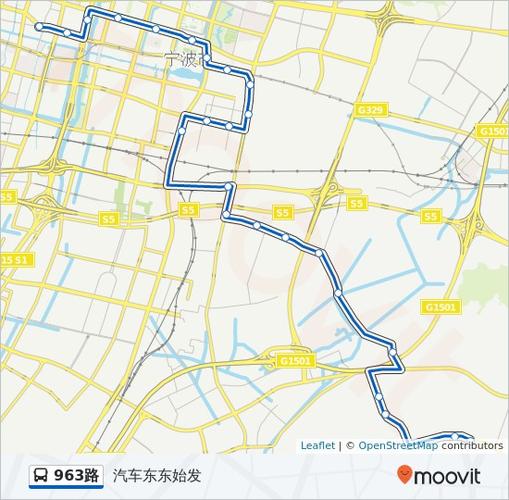 公交963路的线路图