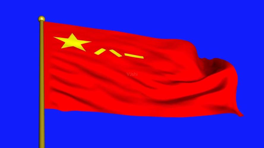 飘扬的八一军旗(可抠像)