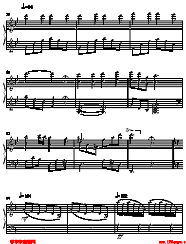 僵尸新娘 歌谱简谱网