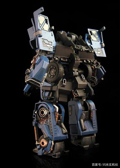 变形金刚狂派霸天虎悍马声波站姿背面