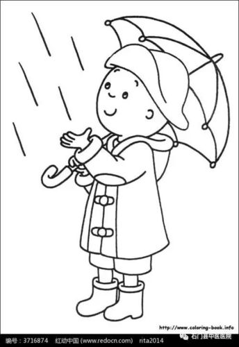 我的雨鞋简笔画