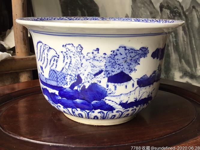 青花盆,青花瓷_第1张