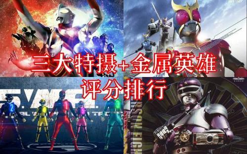 三大特摄以及金属英雄的tv作评分排行,假面骑士零一位居榜首