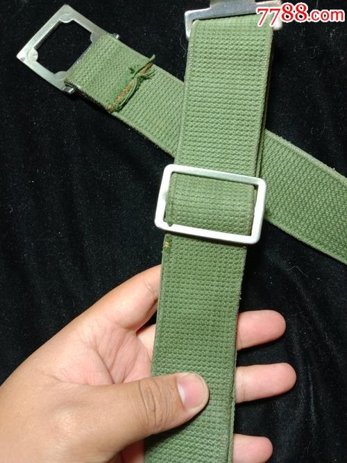 65式六五式战士士兵帆布武装带线武装带腰带老物件如图