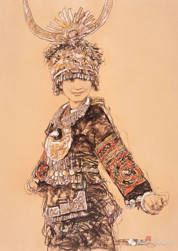 粉雕墨琢 中西合璧,著名画家蔡玉水用线条唱响苗家生命与信念的赞歌